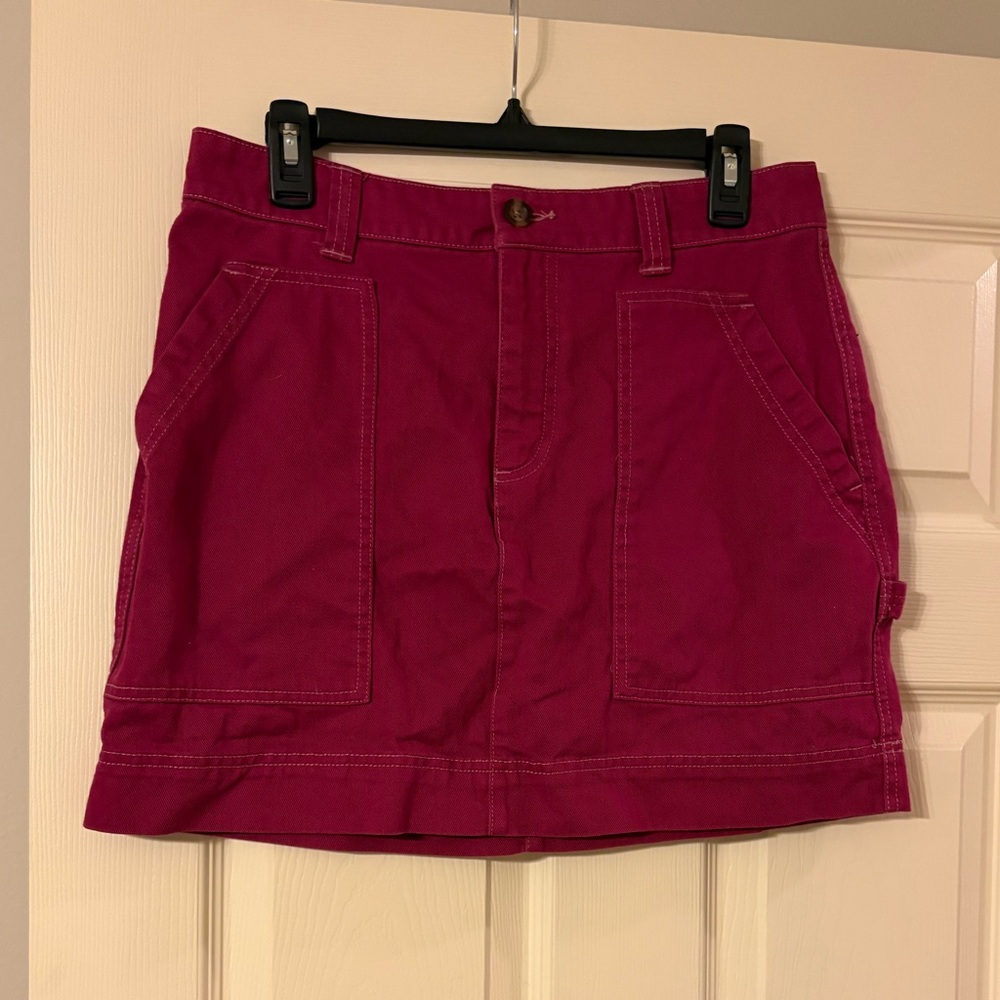 Pink Mini Skirt with Pockets